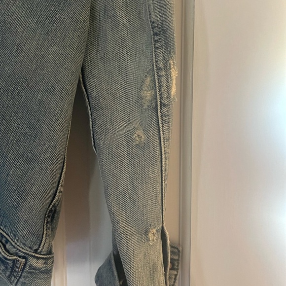Able Signature Merly Jacket size Small Destructed Denim - Picture 2 of 9
